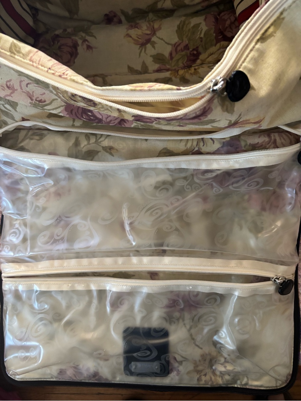 Brighton Burgundy Travel Duffel Bag with Black Accents - Picture 4 of 7